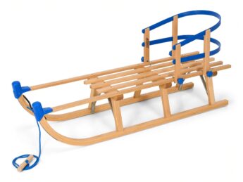 Houten Slee met Rugleuning 110cm