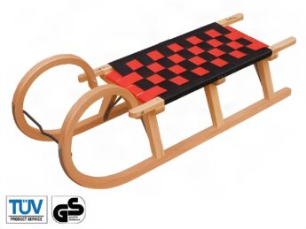 Rodelslee met doekzitting en grote boog 110cm