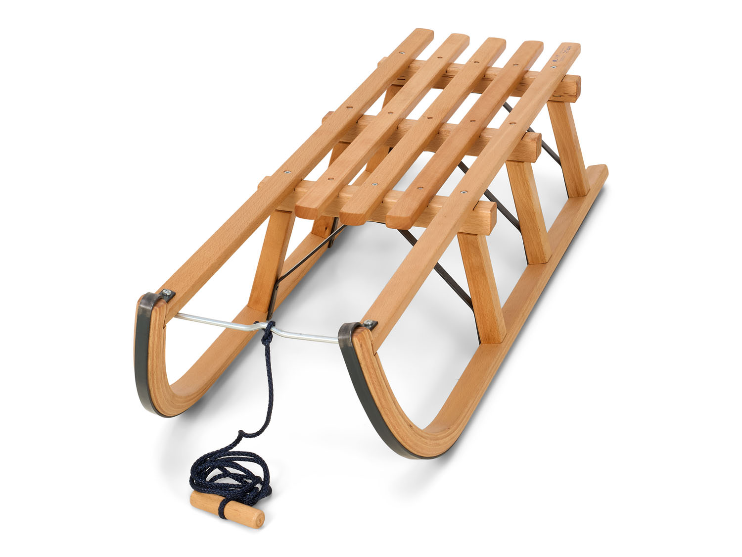 Houten Slee Gloco 110cm met Rugleuning Zwart - Afbeelding 3