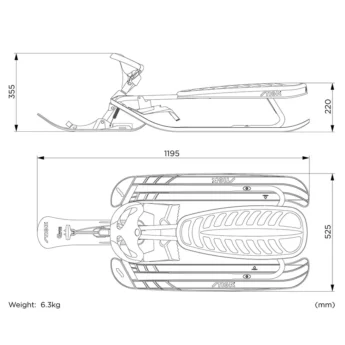 Alternative view of Stiga Snowracer Color Pro BIO AQUA
