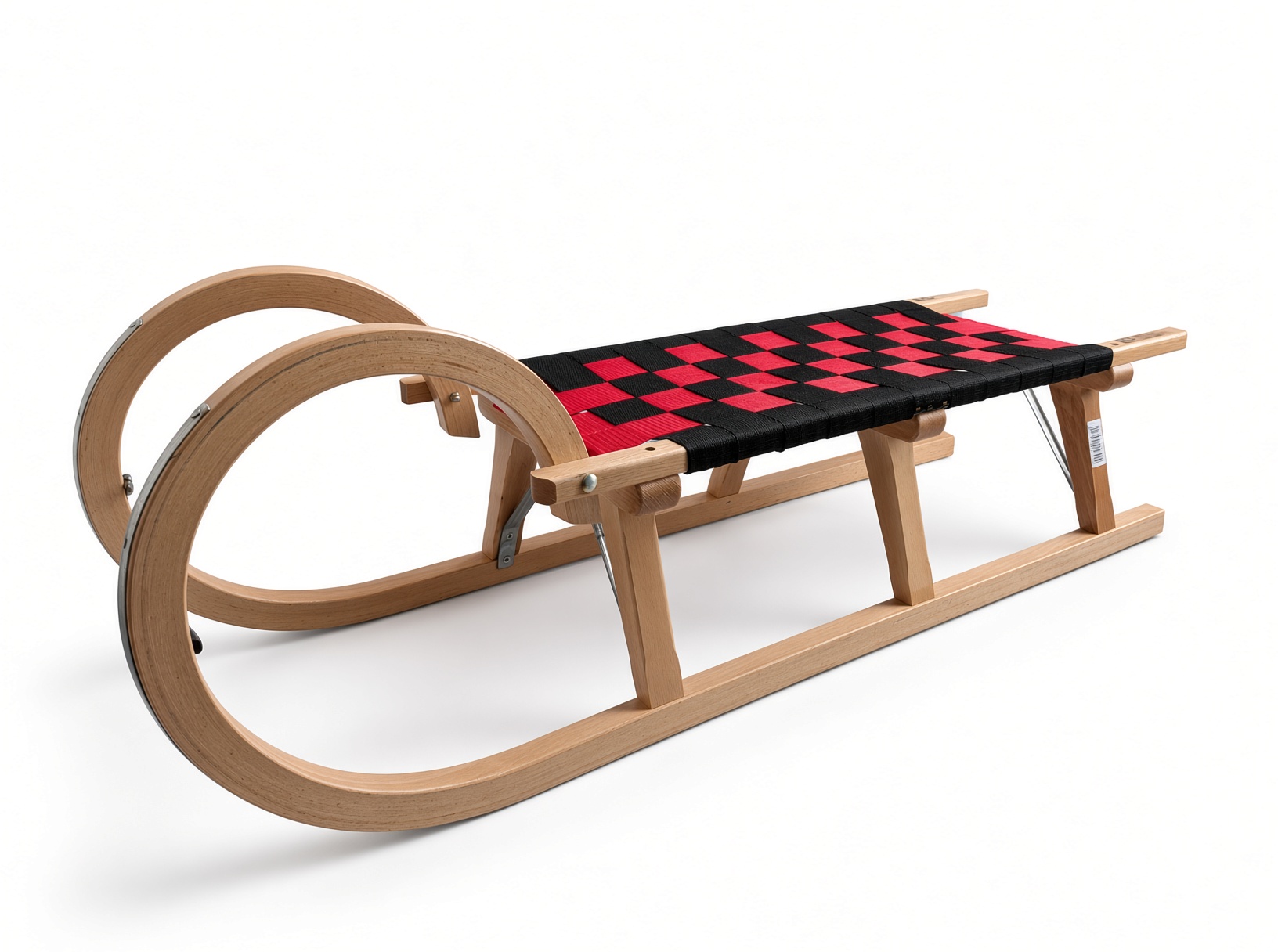 Rodelslee met doekzitting Rugleuning rood 110 cm - Afbeelding 2