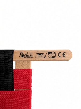 Rodelslee met doekzitting Rugleuning rood 110 cm - Afbeelding 3
