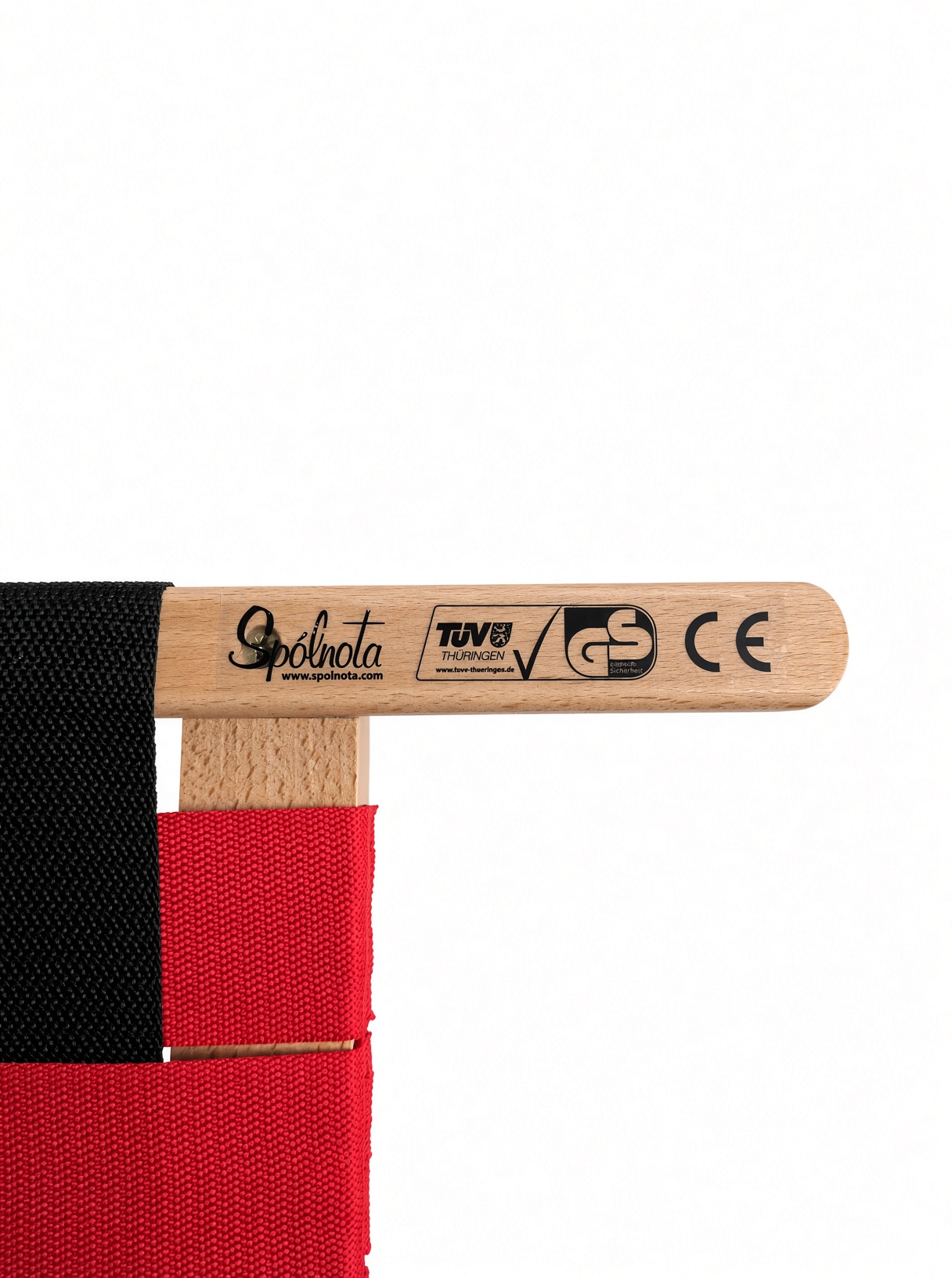 Rodelslee met doekzitting Rugleuning rood 110 cm - Afbeelding 3